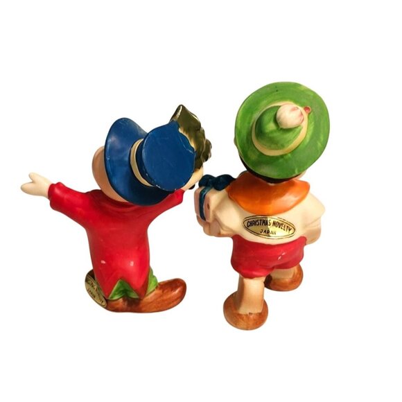 Vintage Christmas Novelty Pinocchio Jiminey Cricket Japan Figurines  Ceramic Col - Picture 2 of 8